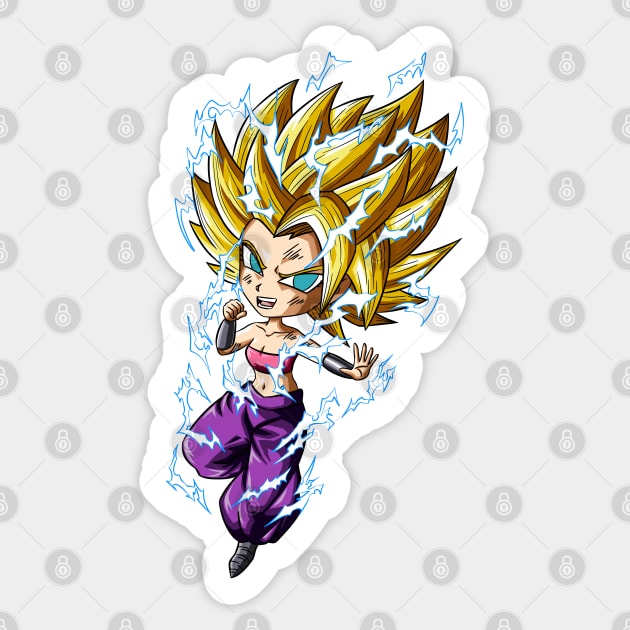 chibi_caulifla_ssj2 Sticker by Phosphobos